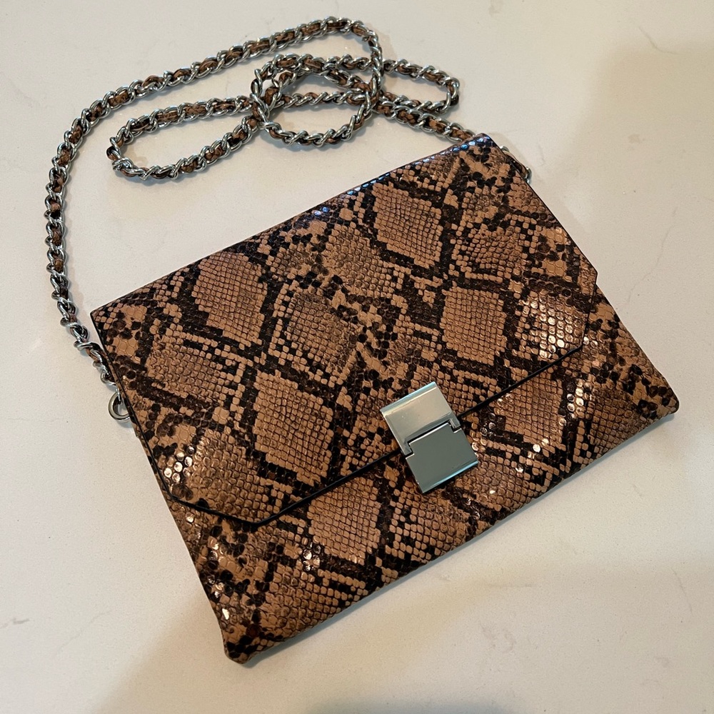 Snake print crossbody